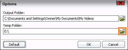 Temp folder in DVD Rippers and Converters to change