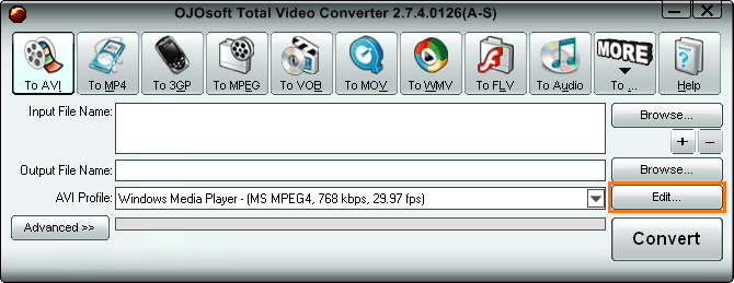 How to Edit an output profile