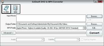 OJOsoft DVD to MP4 Converter