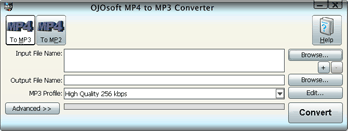 OJOsoft MP4 to MP3 Converter