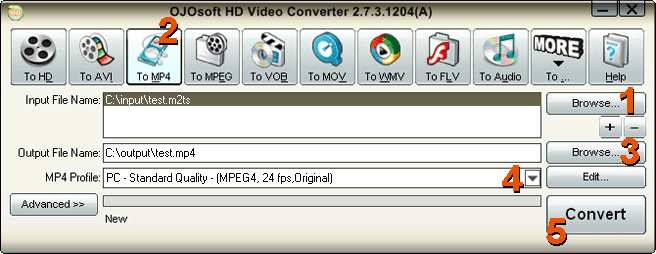 M2TS MP4 Converter - Converting M2TS to MP4