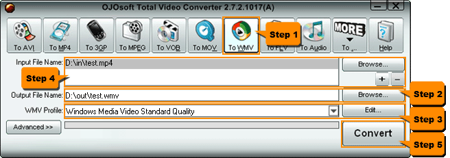 MP4 WMP - MP4 to WMP conversion